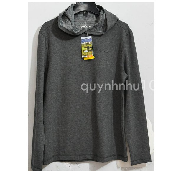 NWT Orvis men Northpoint pullover hoodie IN GRAY COLOR - Picture 2 of 5